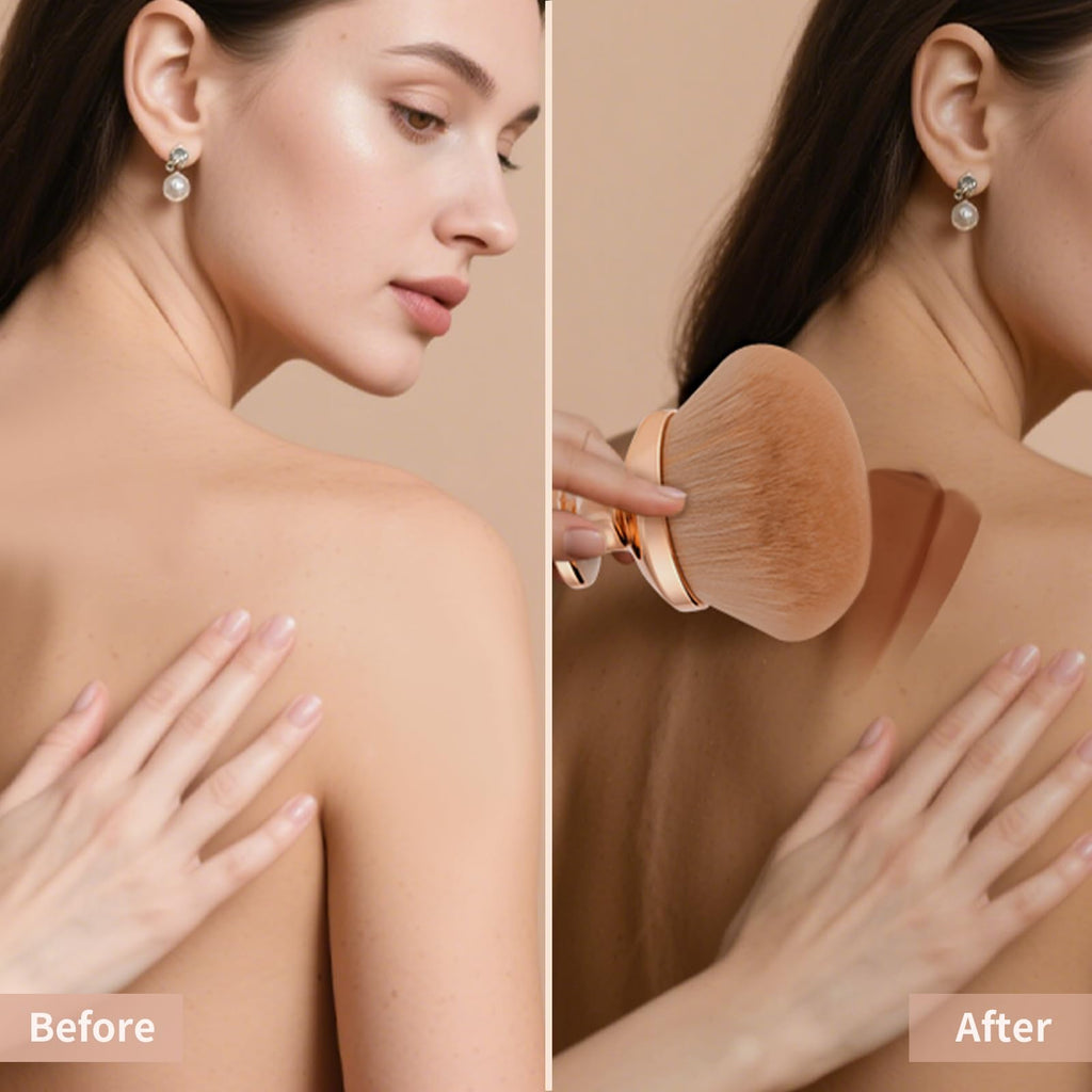 docolor Extra Large Body Makeup Brush for Self Tanner – 3 Inch Wide Head for Fast Full-Body Coverage, Soft Synthetic Fibers for Flawless Application of Foundation, Powder, Bronzer, Face and Body Brush