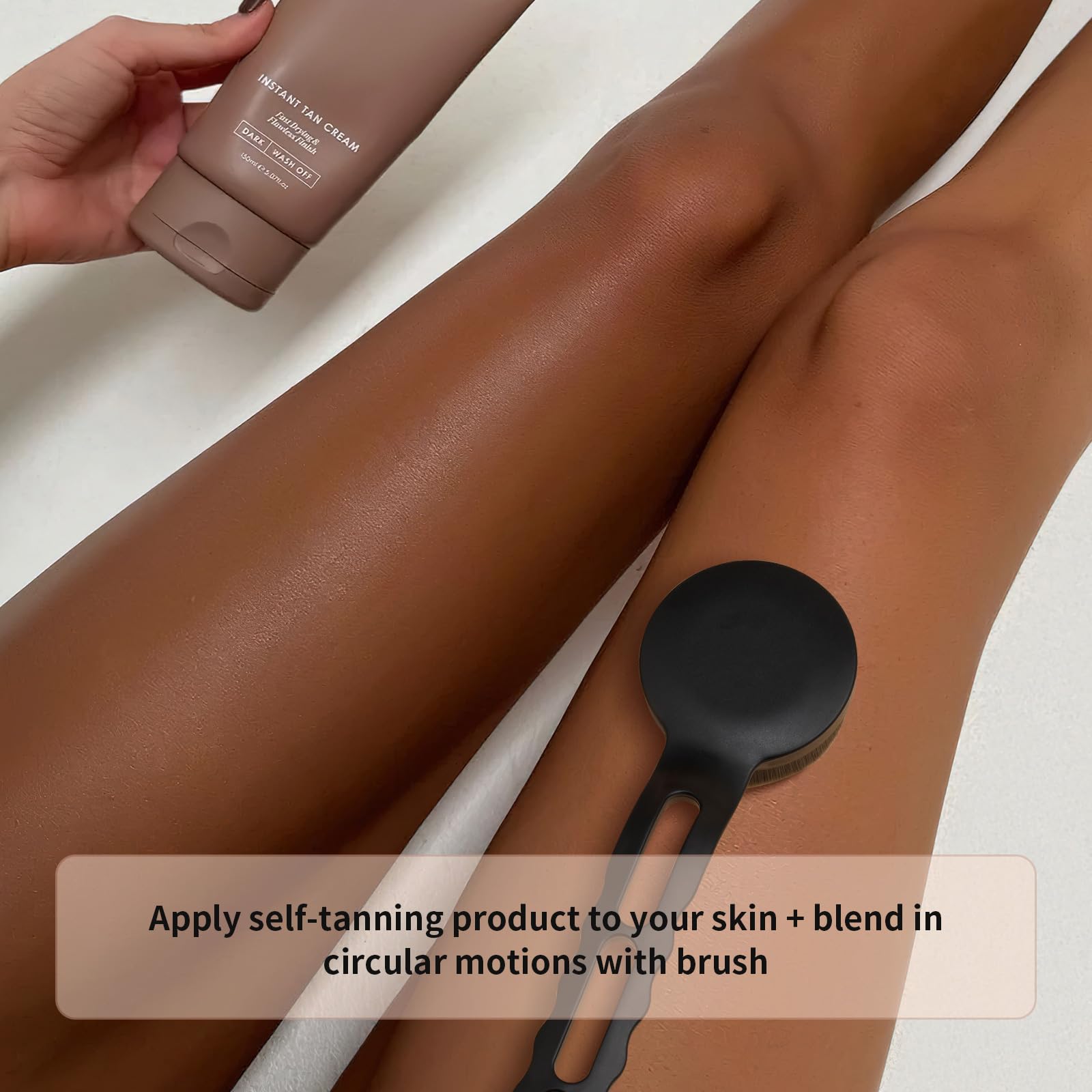 docolor Extra Large Body Makeup Brush for Self Tanner – 3 Inch Wide Head for Fast Full-Body Coverage, Soft Synthetic Fibers for Flawless Application of Foundation, Powder, Bronzer, Face and Body Brush