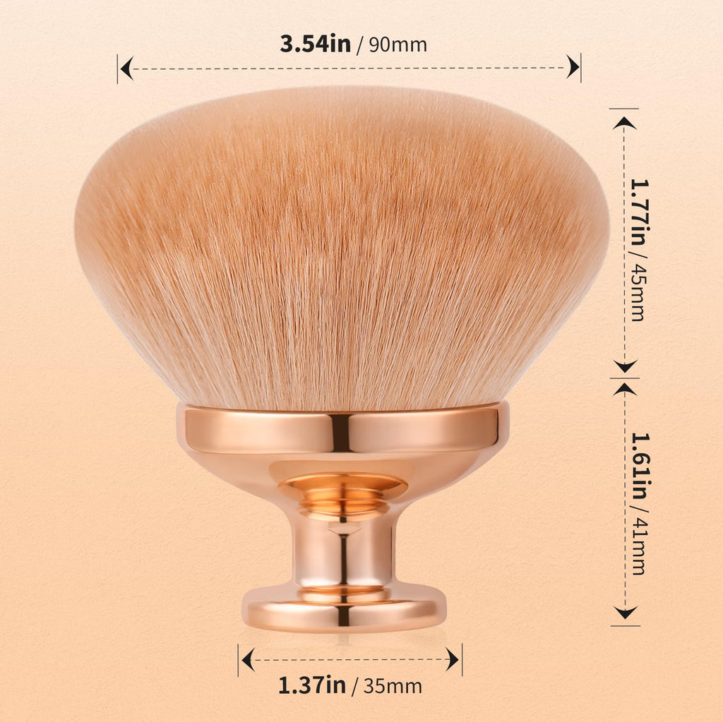 docolor Extra Large Body Makeup Brush for Self Tanner – 3 Inch Wide Head for Fast Full-Body Coverage, Soft Synthetic Fibers for Flawless Application of Foundation, Powder, Bronzer, Face and Body Brush