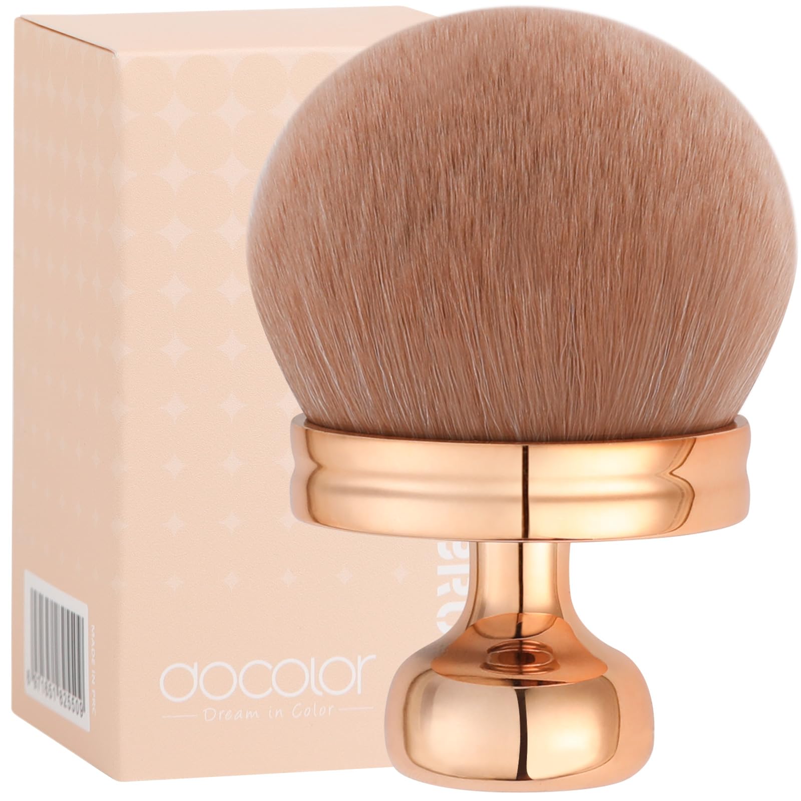 docolor Extra Large Body Makeup Brush for Self Tanner – 3 Inch Wide Head for Fast Full-Body Coverage, Soft Synthetic Fibers for Flawless Application of Foundation, Powder, Bronzer, Face and Body Brush