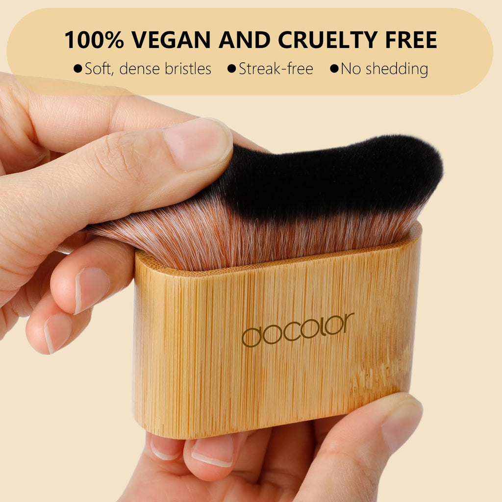 docolor Extra Large Body Makeup Brush for Self Tanner – 3 Inch Wide Head for Fast Full-Body Coverage, Soft Synthetic Fibers for Flawless Application of Foundation, Powder, Bronzer, Face and Body Brush