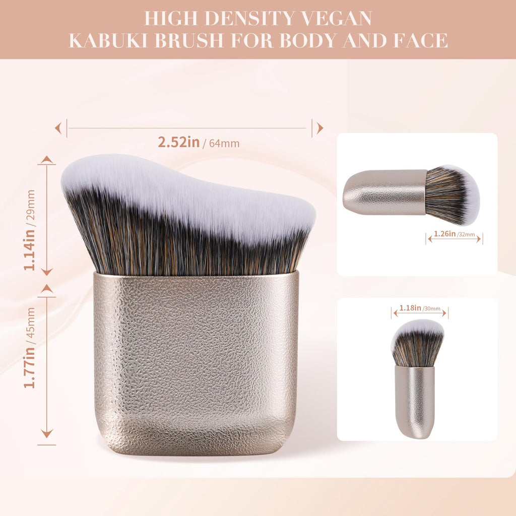 docolor Extra Large Body Makeup Brush for Self Tanner – 3 Inch Wide Head for Fast Full-Body Coverage, Soft Synthetic Fibers for Flawless Application of Foundation, Powder, Bronzer, Face and Body Brush
