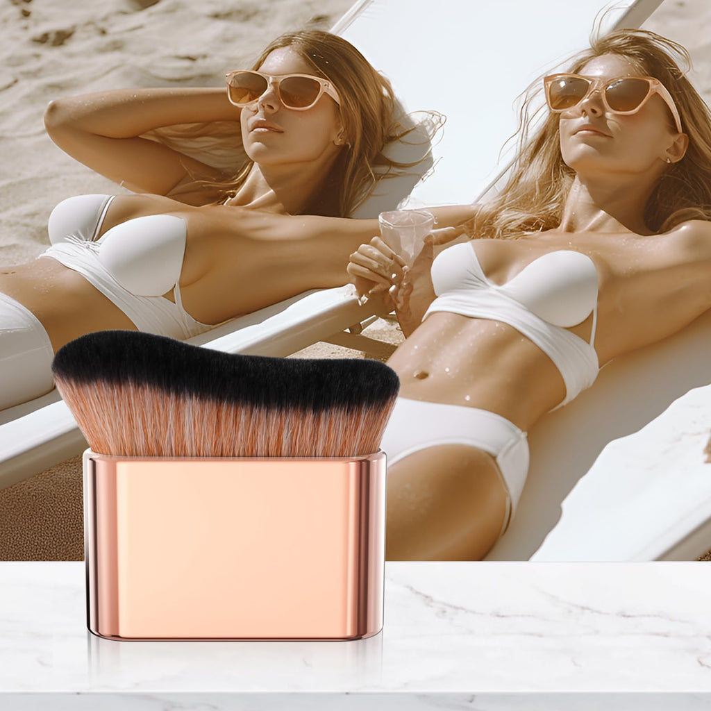docolor Extra Large Body Makeup Brush for Self Tanner – 3 Inch Wide Head for Fast Full-Body Coverage, Soft Synthetic Fibers for Flawless Application of Foundation, Powder, Bronzer, Face and Body Brush
