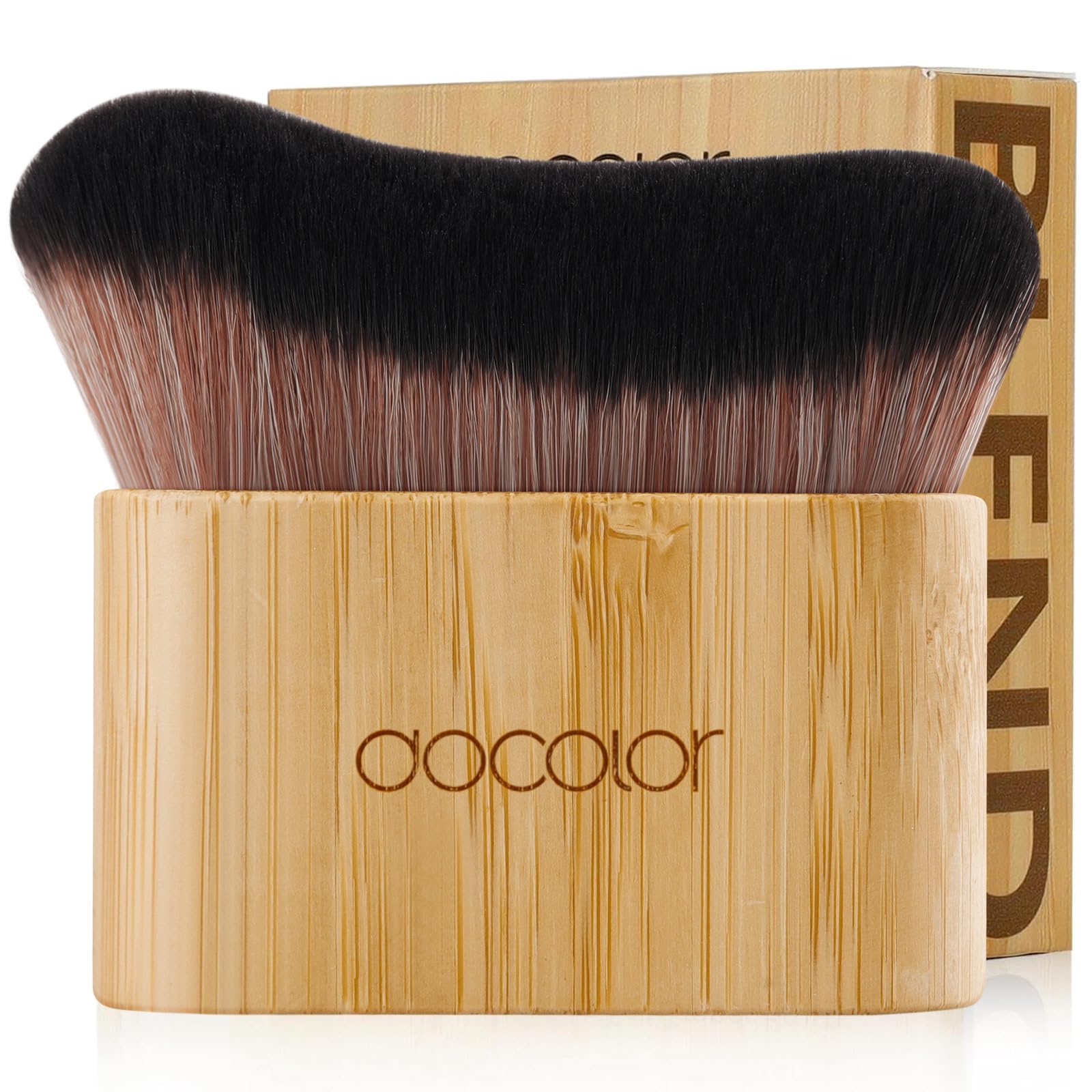 docolor Extra Large Body Makeup Brush for Self Tanner – 3 Inch Wide Head for Fast Full-Body Coverage, Soft Synthetic Fibers for Flawless Application of Foundation, Powder, Bronzer, Face and Body Brush