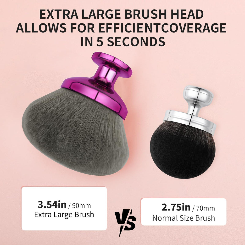 docolor Extra Large Body Makeup Brush for Self Tanner – 3 Inch Wide Head for Fast Full-Body Coverage, Soft Synthetic Fibers for Flawless Application of Foundation, Powder, Bronzer, Face and Body Brush